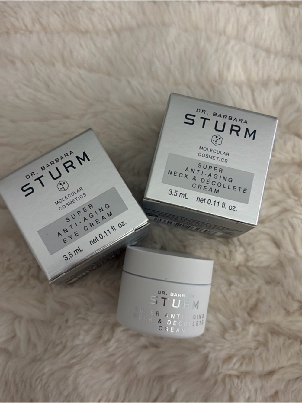 2 * Dr. Barbara Sturm Anti-Aging Eye Cream & Neck & Decollette  0.11 Oz 3.5mL